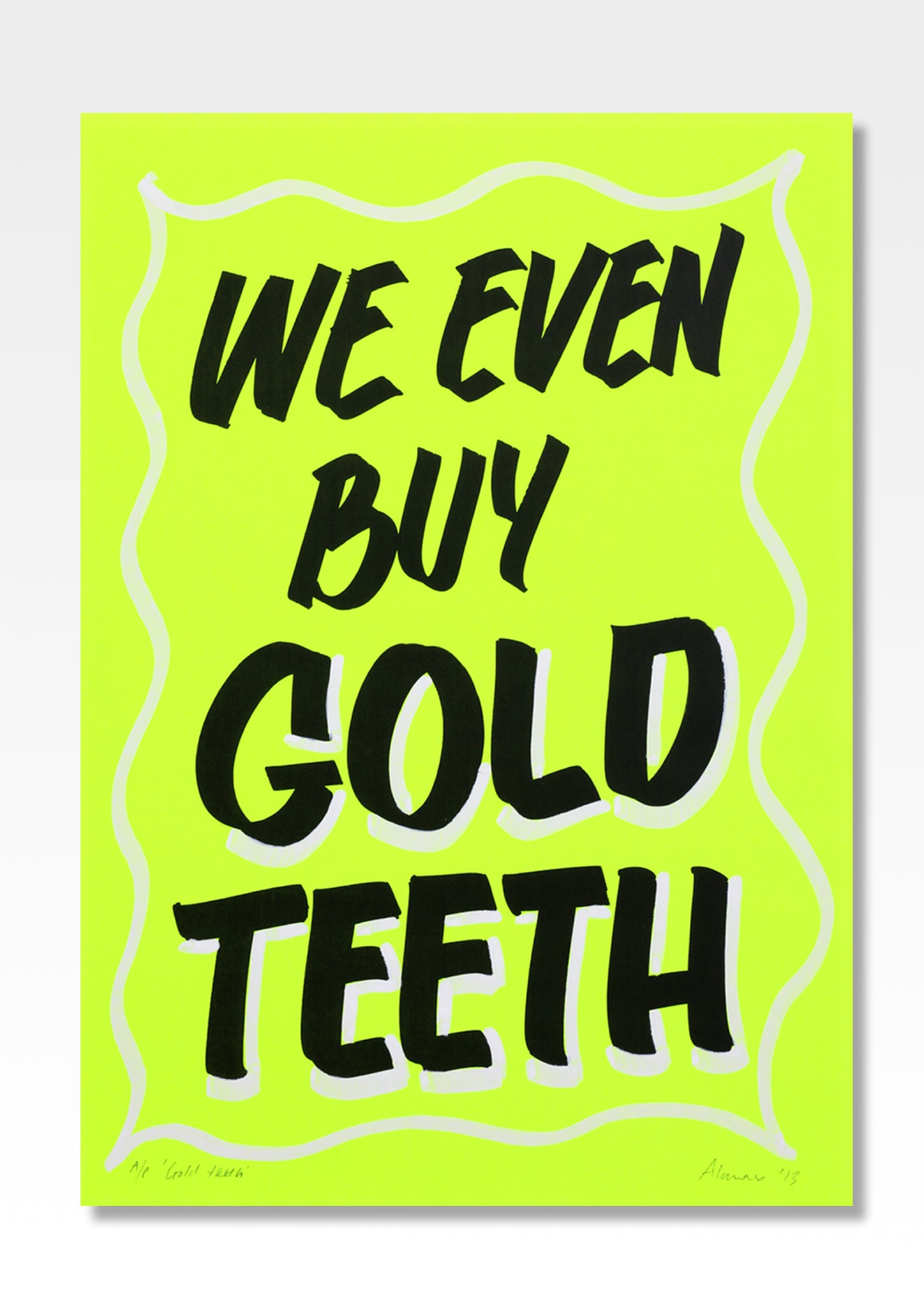 Gold Teeth - Hand-Finished Print